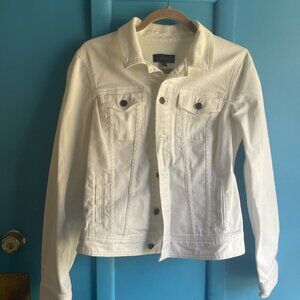 White Denim Talbots Jean Jacket M